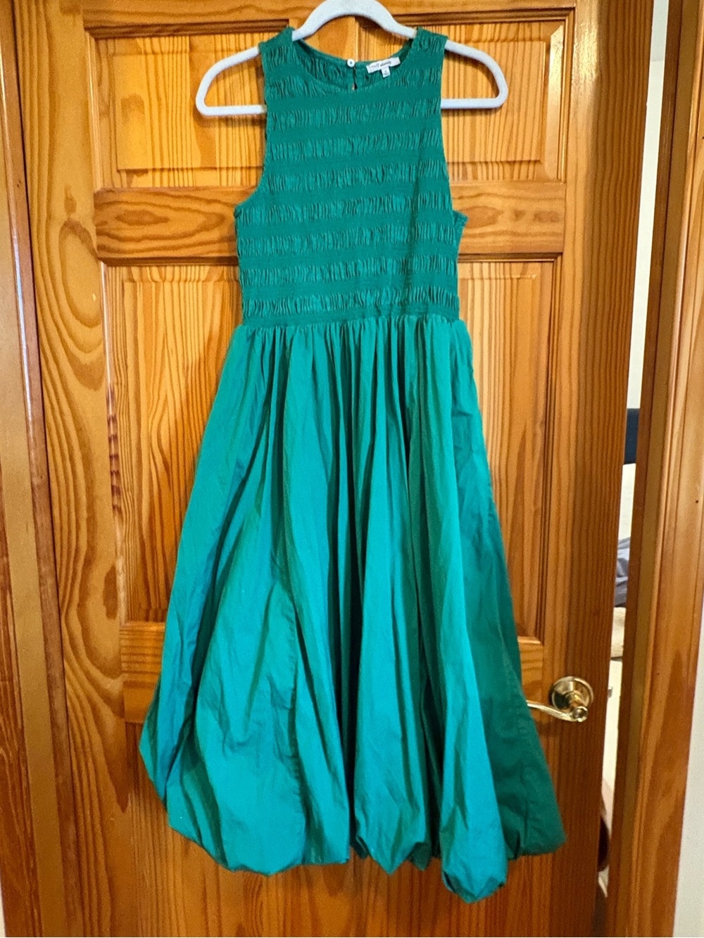 Madewell Smocked Sana Midi Dress - Picture 3 of 5